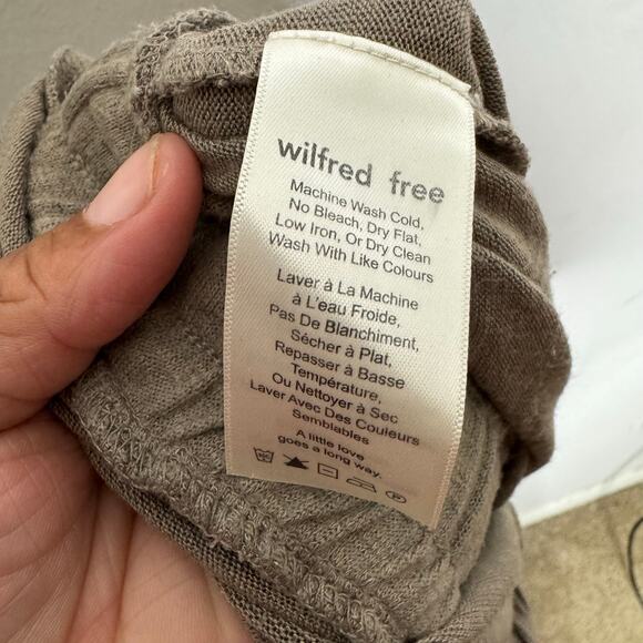 Wilfred Free Romper‎ Women’s Small Brown Drawstring Waist Sleeveless Lounge - Picture 4 of 12